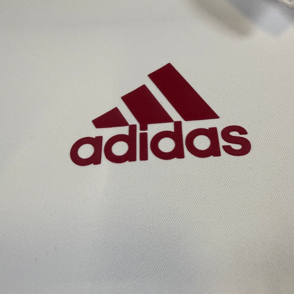Adidas Louisville Cardinals Mens XL White Button Up Short Sleeve Shirt NCAA Logo - Picture 3 of 11